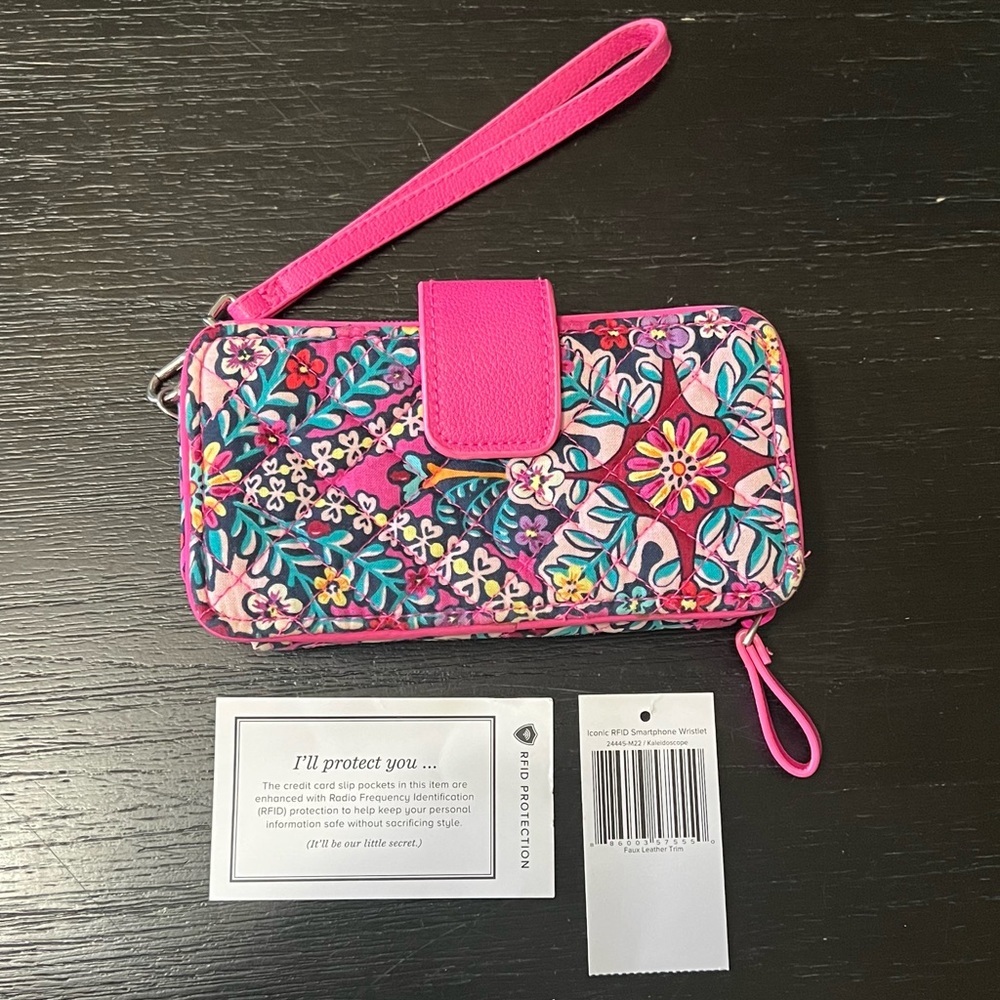 Vera Bradley's Iconic RFID Smartphone Wristlet Wallet in Kaleidoscope Pattern